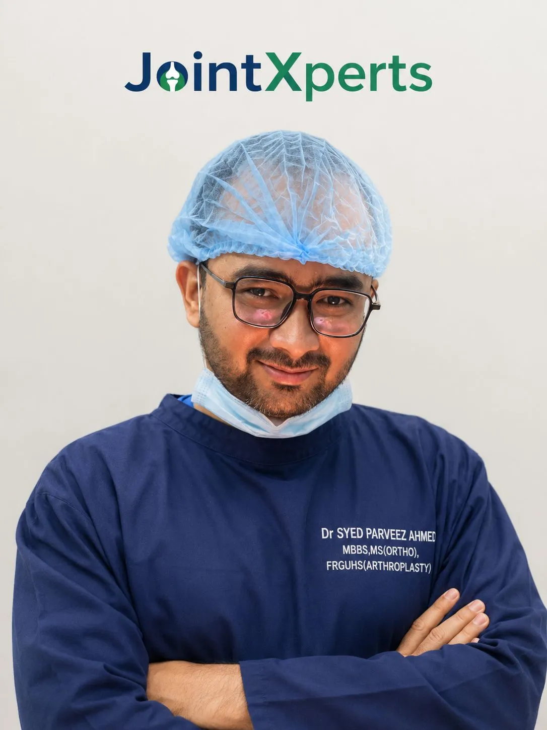 Dr. Syed Parveez Ahmed performing joint surgery